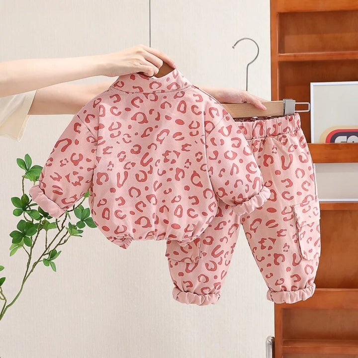 Leopard Print Tracksuit Set Clothing Baby Kids Toddler 0-4 Years - Skaldo & Malin