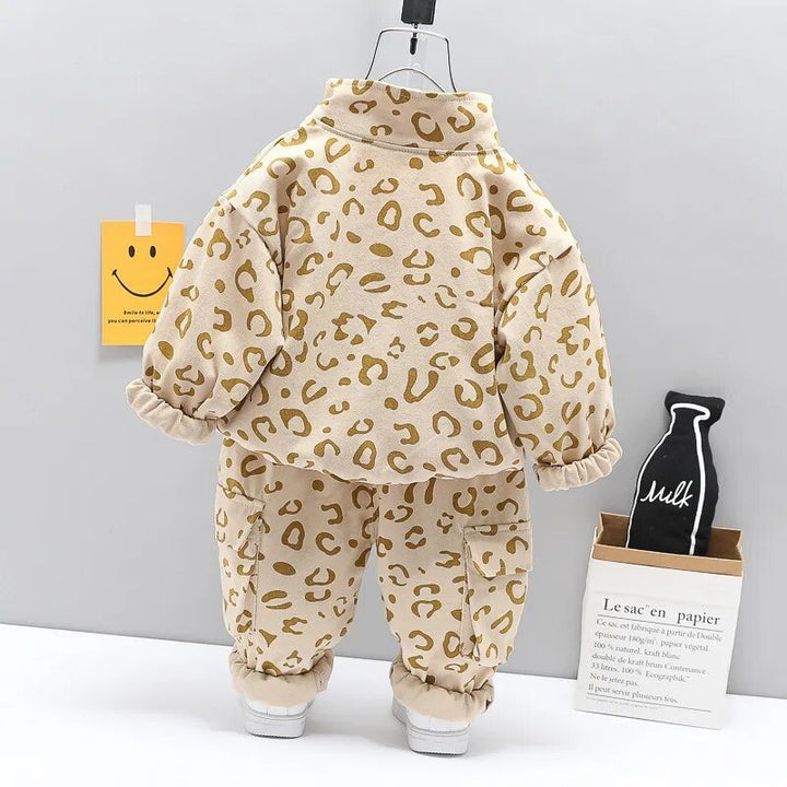 Leopard Print Tracksuit Set Clothing Baby Kids Toddler 0-4 Years - Skaldo & Malin