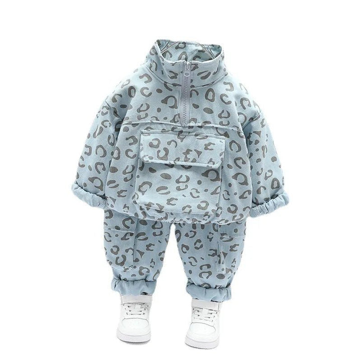 Leopard Print Tracksuit Set Clothing Baby Kids Toddler 0-4 Years - Skaldo & Malin