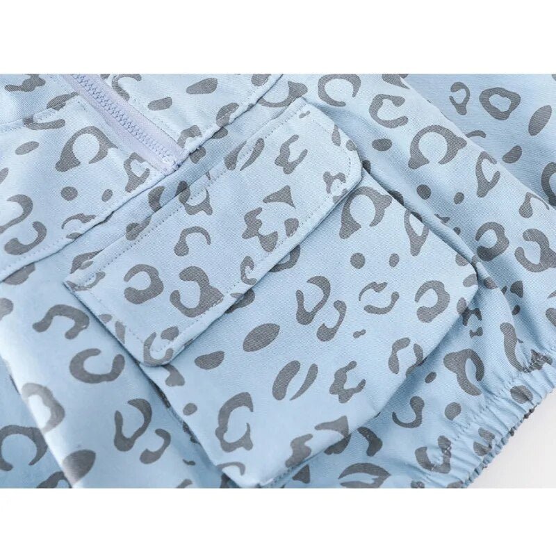Leopard Print Tracksuit Set Clothing Baby Kids Toddler 0-4 Years - Skaldo & Malin