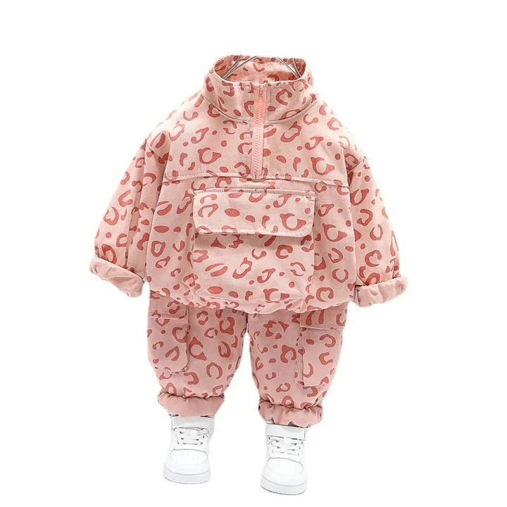 Leopard Print Tracksuit Set Clothing Baby Kids Toddler 0-4 Years - Skaldo & Malin