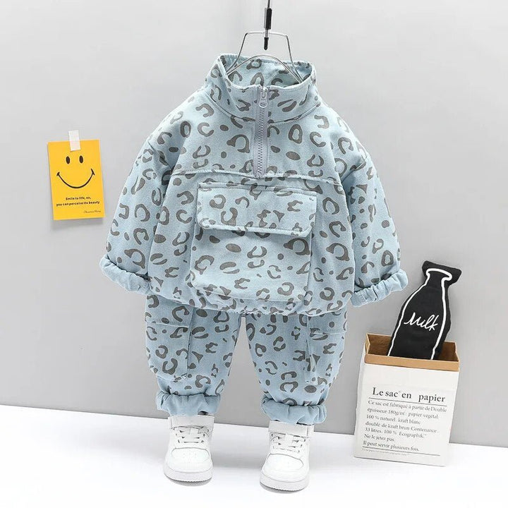 Leopard Print Tracksuit Set Clothing Baby Kids Toddler 0-4 Years - Skaldo & Malin
