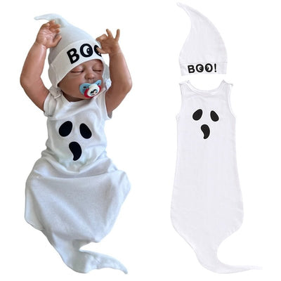 Little Boo Ghost Costume Set Halloween Newborn 0-6 Months - Skaldo & Malin
