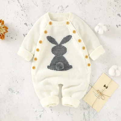 Little Bunny Long Sleeves Playsuit Baby Toddler 6 - 24 Months - Skaldo & Malin