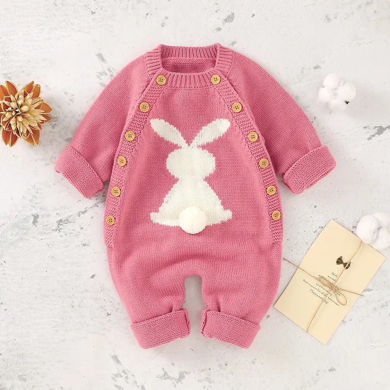 Little Bunny Long Sleeves Playsuit Baby Toddler 6 - 24 Months - Skaldo & Malin