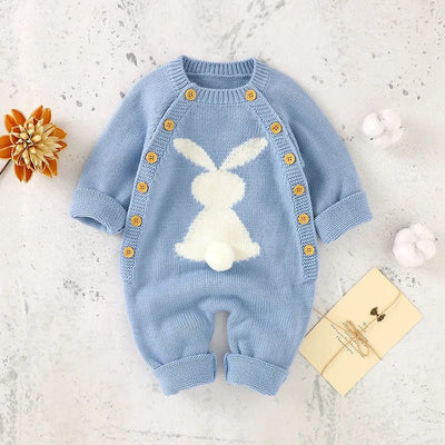 Little Bunny Long Sleeves Playsuit Baby Toddler 6 - 24 Months - Skaldo & Malin