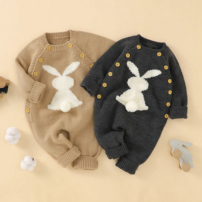 Little Bunny Long Sleeves Playsuit Baby Toddler 6 - 24 Months - Skaldo & Malin