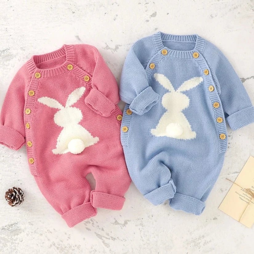 Little Bunny Long Sleeves Playsuit Baby Toddler 6-24 Months - Skaldo & Malin