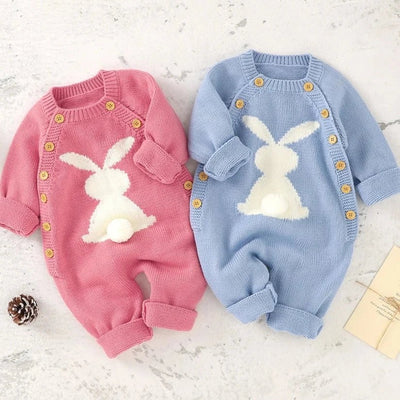 Little Bunny Long Sleeves Playsuit Baby Toddler 6-24 Months - Skaldo & Malin