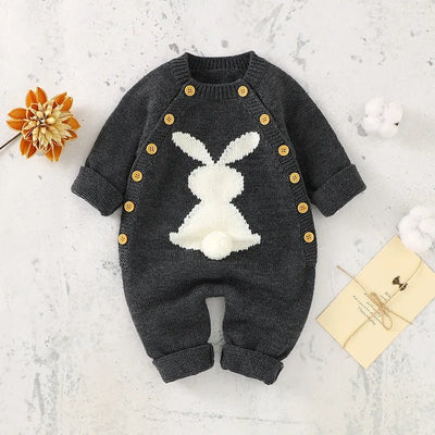 Little Bunny Long Sleeves Playsuit Baby Toddler 6 - 24 Months - Skaldo & Malin