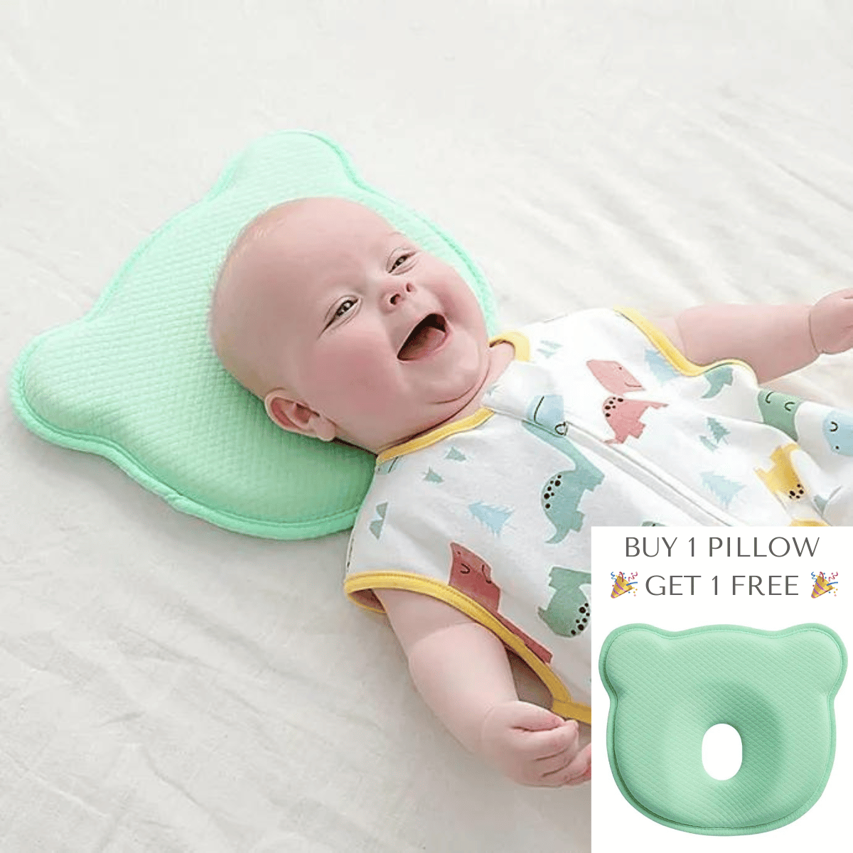 Lucia Anti-Flat-Head Support Pillow - 🎉 Buy 1 Get 1 Free - Skaldo & Malin