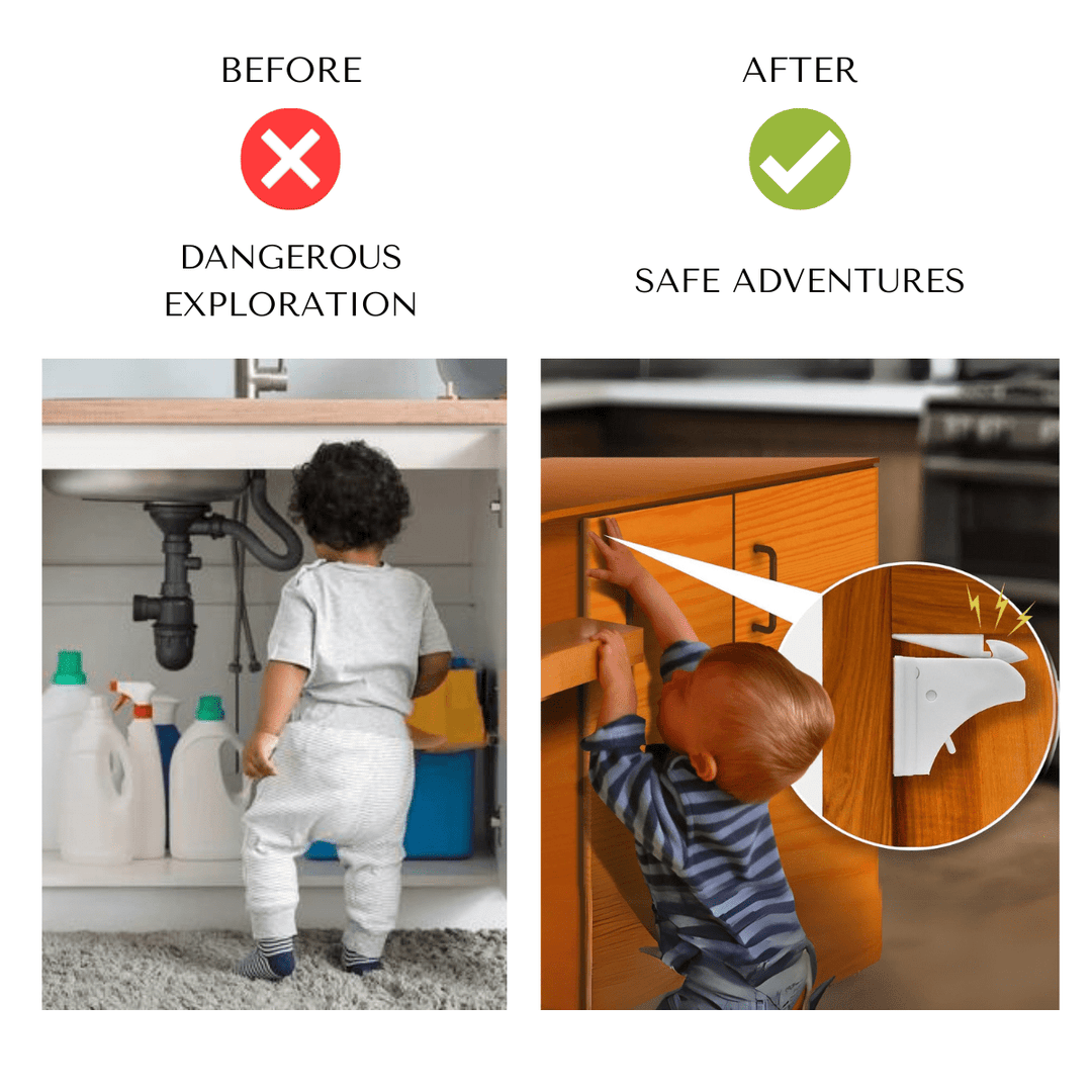 Magnetic Baby Proofing Cabinet Locks 12-Pack - 🎉 50% OFF TODAY - Skaldo & Malin