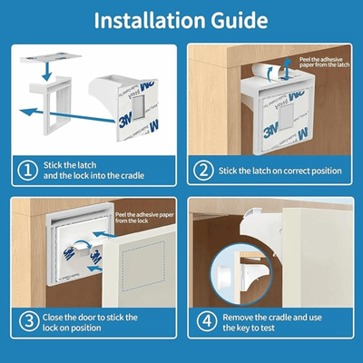 Magnetic Baby Proofing Cabinet Locks 12-Pack - 🎉 50% OFF TODAY - Skaldo & Malin