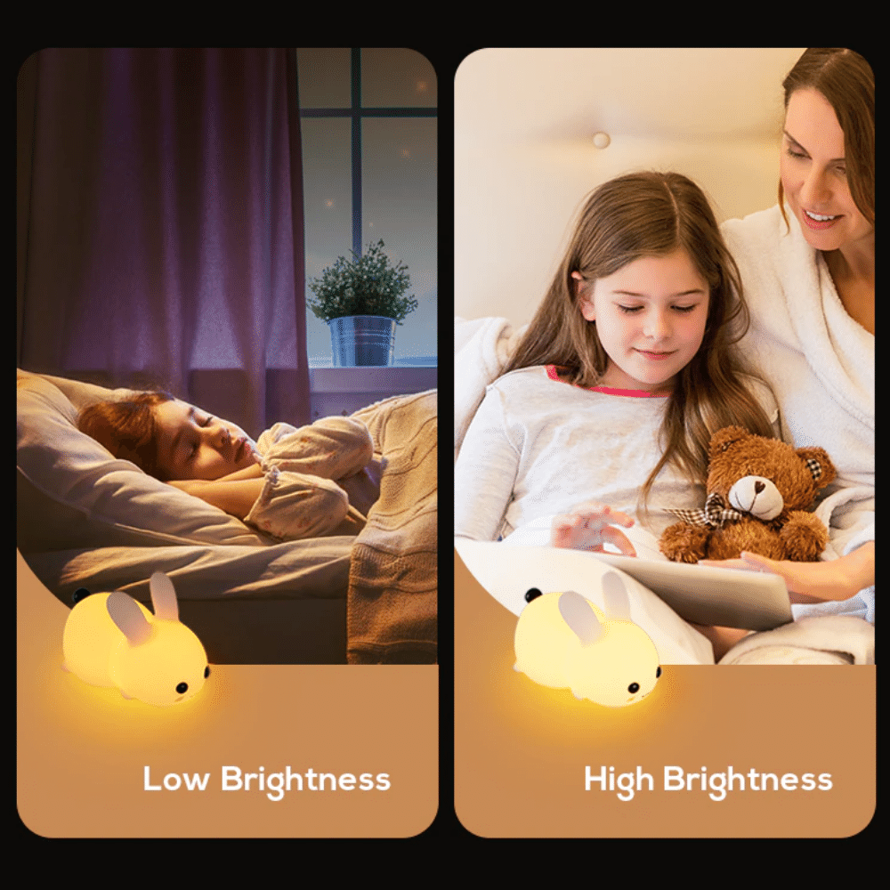 Milo Touch Bunny Night Light for Children - Skaldo & Malin