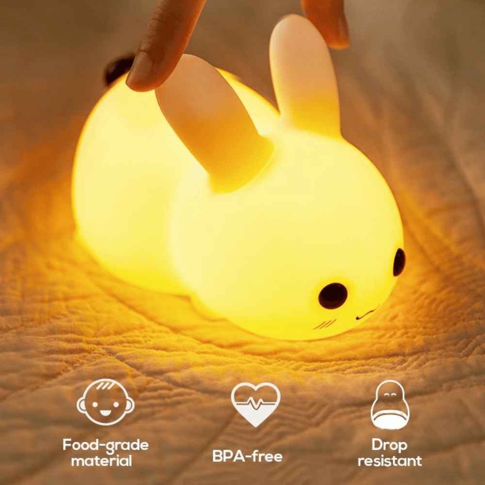 Milo Touch Bunny Night Light for Children - Skaldo & Malin