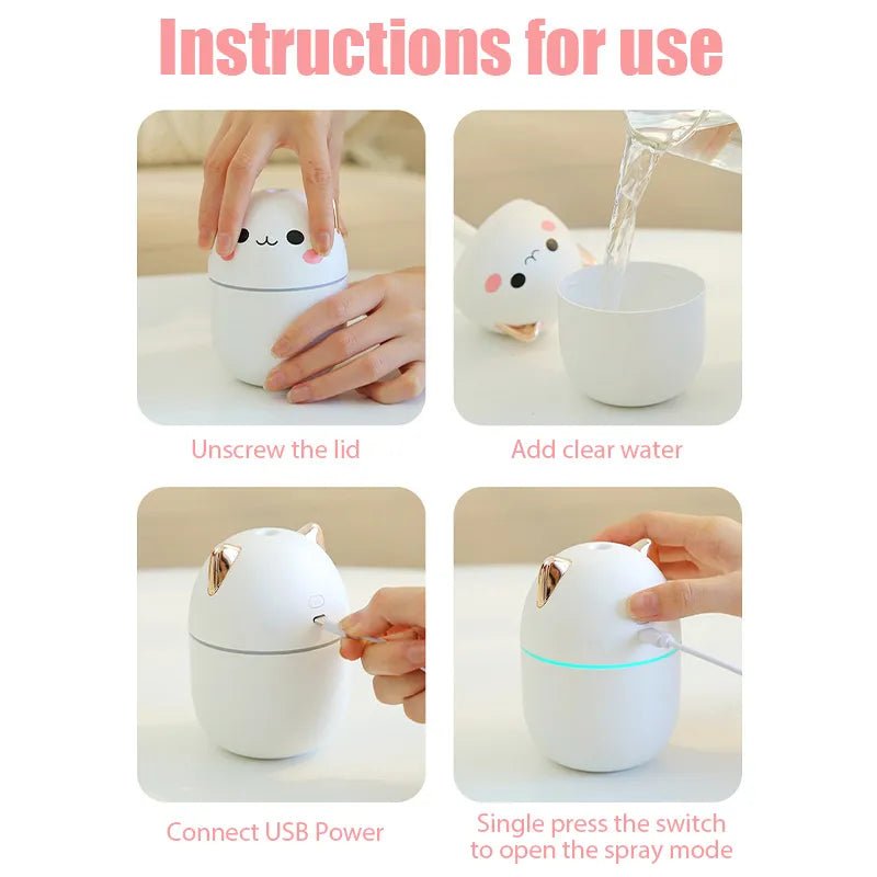 Mini Portable Cat Air Humidifier Purifier - Skaldo & Malin