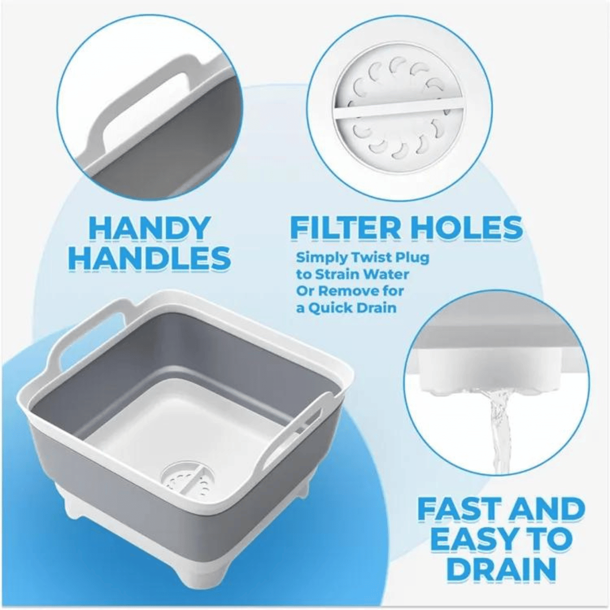 Multi-use Space Saving Foldable Sink Tub - 🎉 50% OFF TODAY - Skaldo & Malin