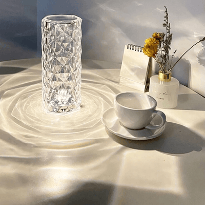 Nora Touch Control Rose Crystal Lamp - Skaldo & Malin