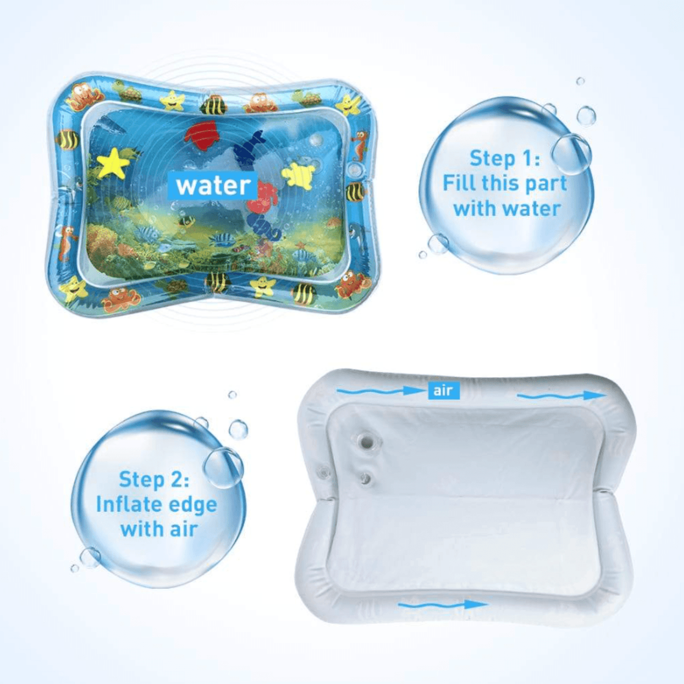 Olivia Water Tummy Time Mat - 🎉 50% Off Today - Skaldo & Malin