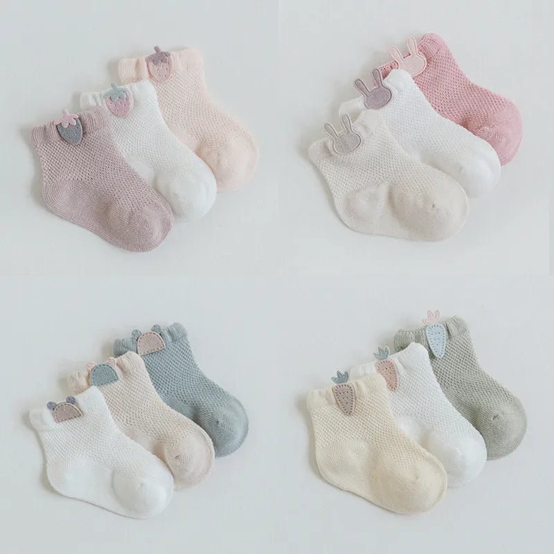 Pastel Emoji Cotton Socks Set Baby Toddler Kid 0 months - 5 Years old - Skaldo & Malin