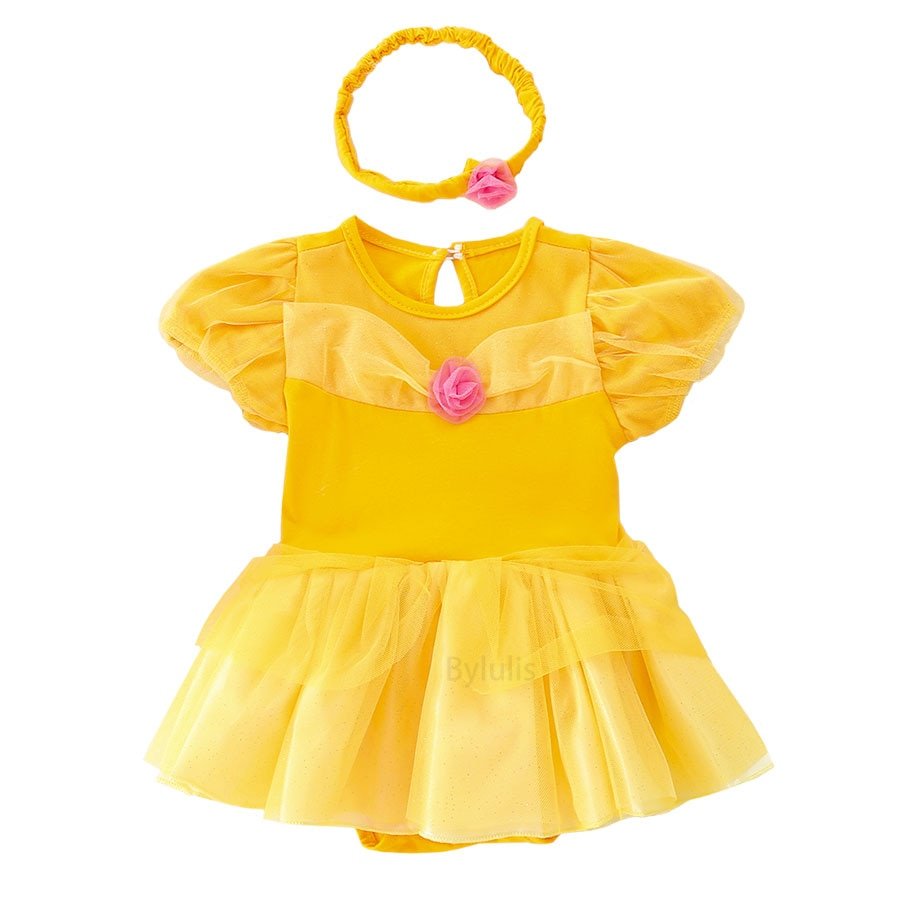 Princess Dress & Headband Set Halloween Christmas Baby Toddler 3-24 Months - Skaldo & Malin