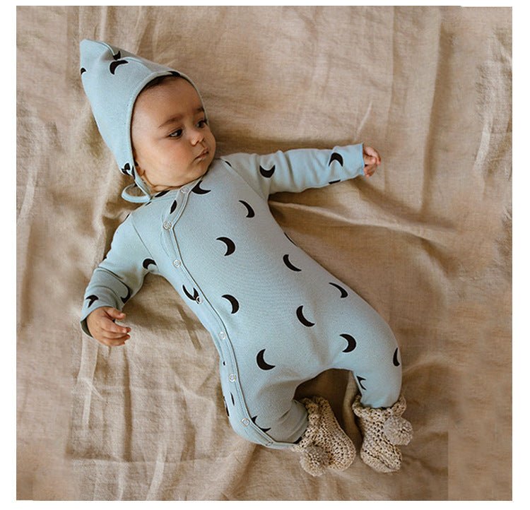 Printed Minimalist Overlap Bodysuit Baby Toddler 0 -24 months - Skaldo & Malin