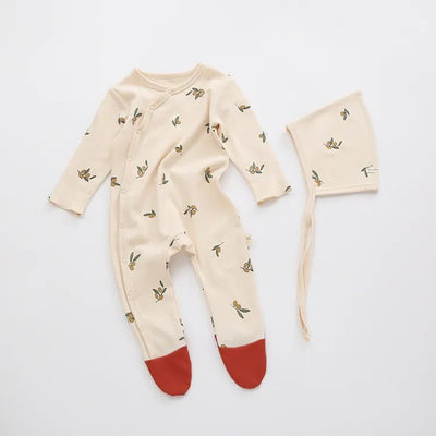 Printed Minimalist Overlap Bodysuit Baby Toddler 0 -24 months - Skaldo & Malin