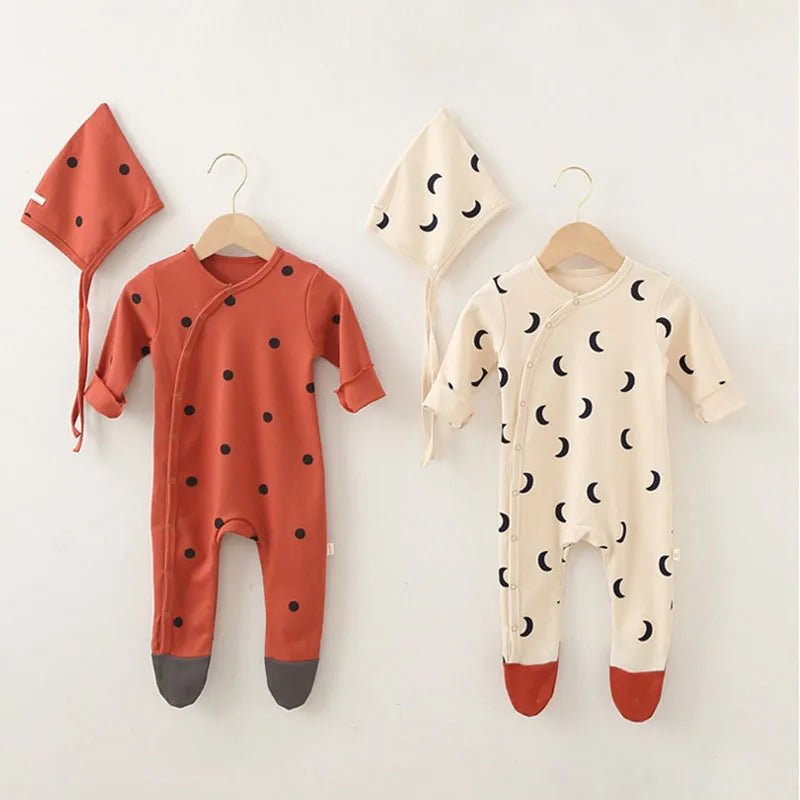 Printed Minimalist Overlap Bodysuit Baby Toddler 0 -24 months - Skaldo & Malin