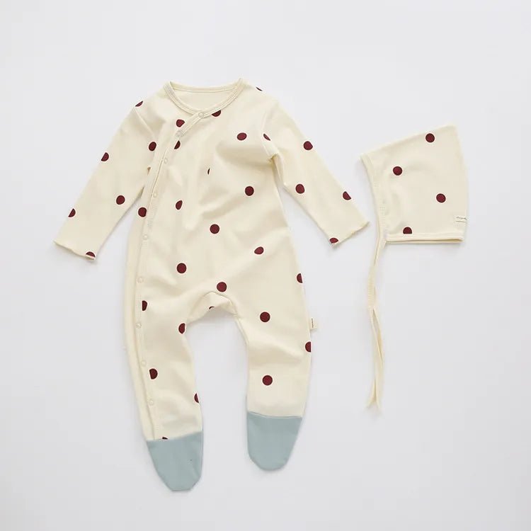 Printed Minimalist Overlap Bodysuit Baby Toddler 0 -24 months - Skaldo & Malin