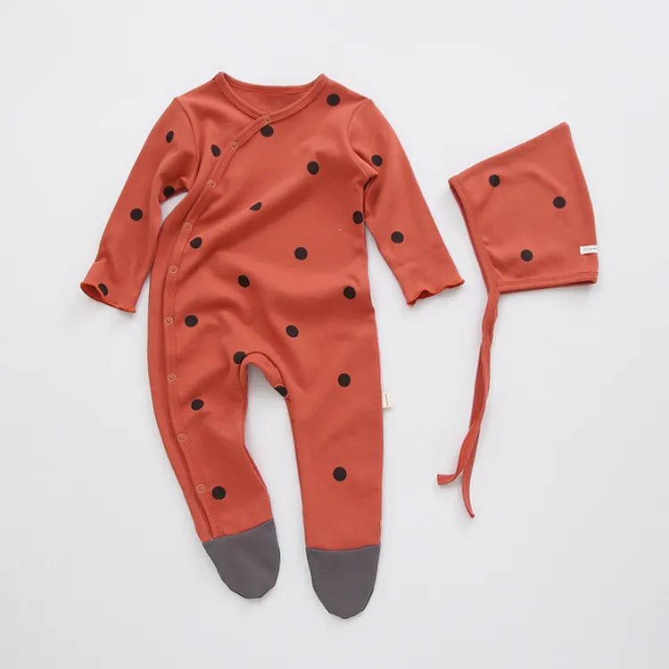 Printed Minimalist Overlap Bodysuit Baby Toddler 0 -24 months - Skaldo & Malin