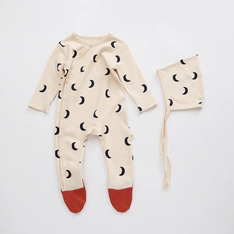 Printed Minimalist Overlap Bodysuit Baby Toddler 0 -24 months - Skaldo & Malin