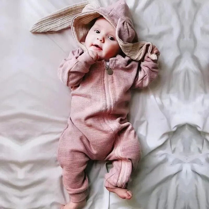 Rabbit Cartoon Hooded Jumpsuit Kid Toddler 0-18 months - Skaldo & Malin