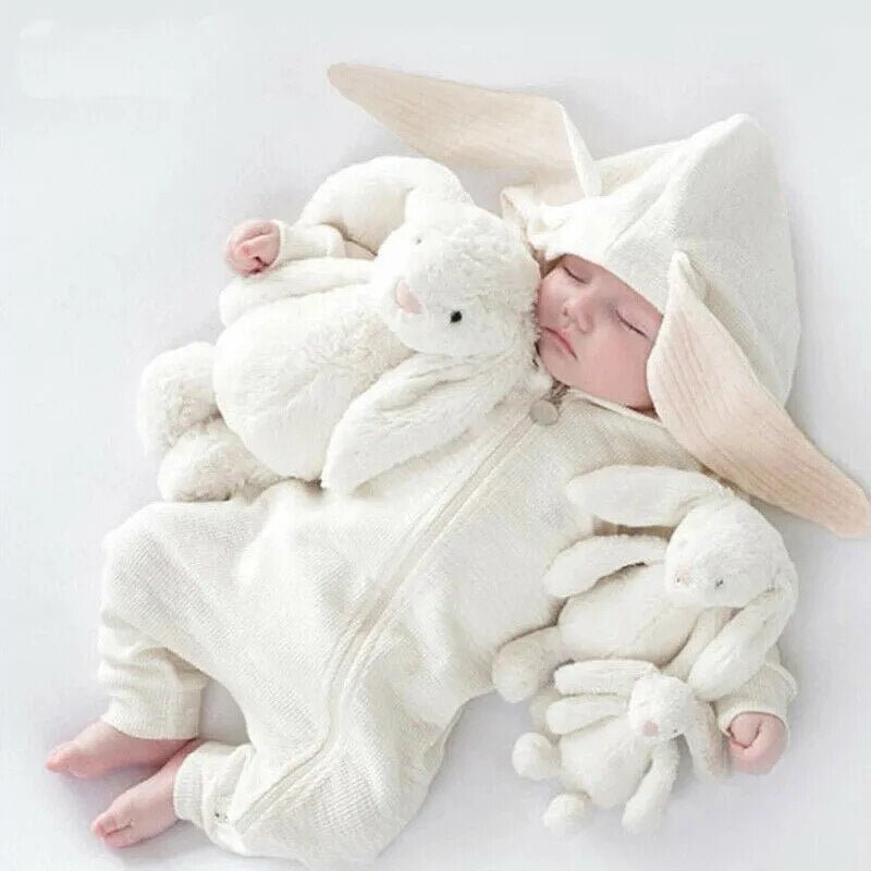 Rabbit Cartoon Hooded Jumpsuit Kid Toddler 0-18 months - Skaldo & Malin