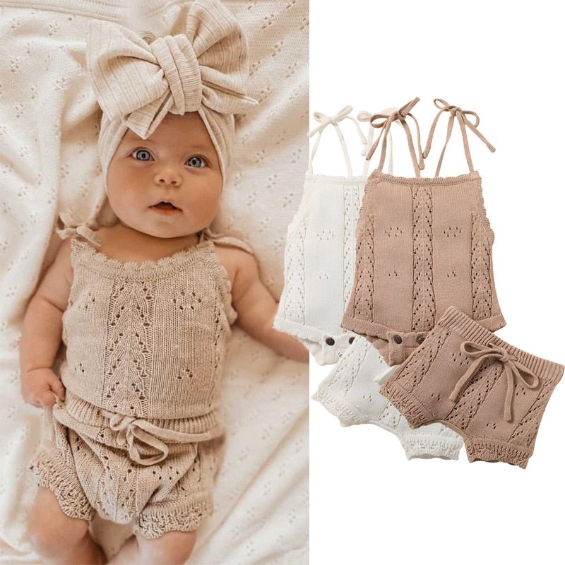 Raya Knitted Onesie & Shorts Set - Skaldo & Malin