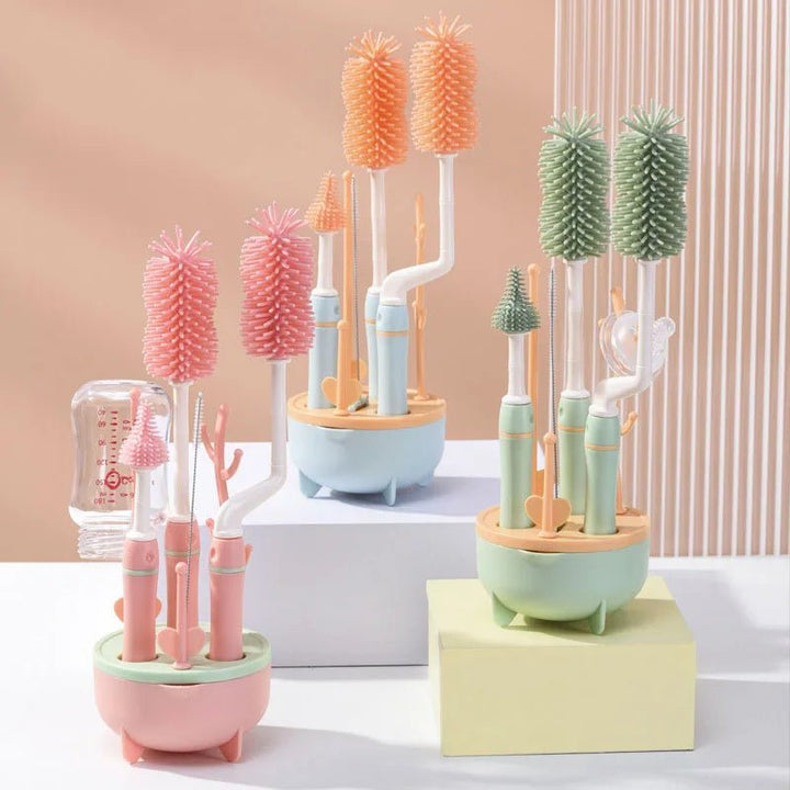 Rotating Cleaning Bottle Brush Rack Set - Skaldo & Malin