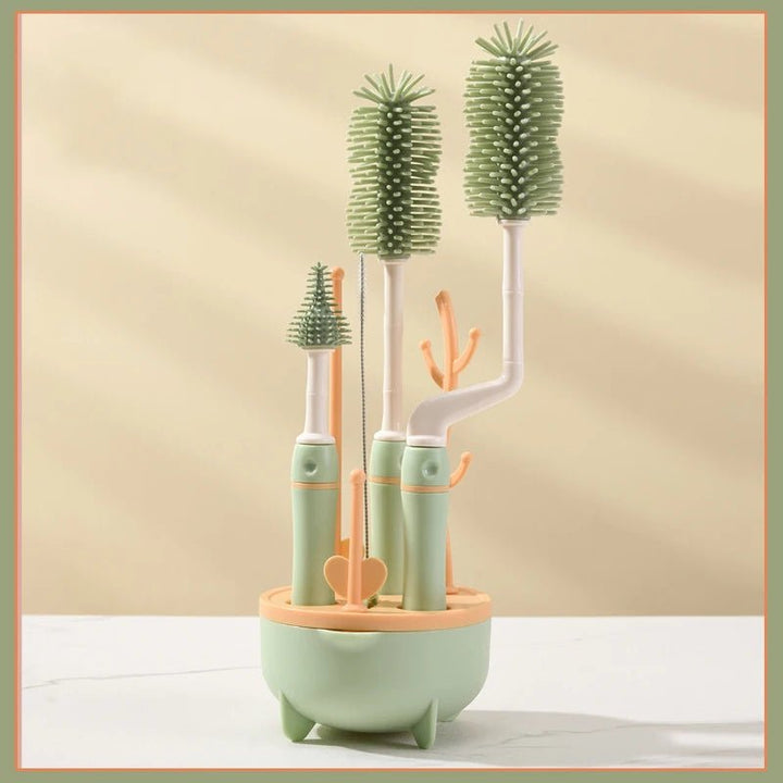Rotating Cleaning Bottle Brush Rack Set - Skaldo & Malin