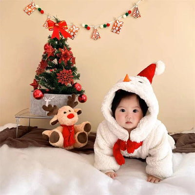 Snowman Outfit Hoodie Overall Baby 0-18 Months - Skaldo & Malin