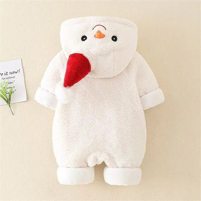 Snowman Outfit Hoodie Overall Baby 0-18 Months - Skaldo & Malin