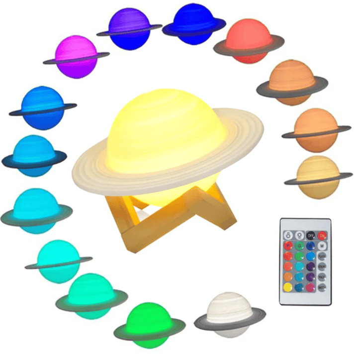 Stella Saturn Lamp LED Night Light - Skaldo & Malin