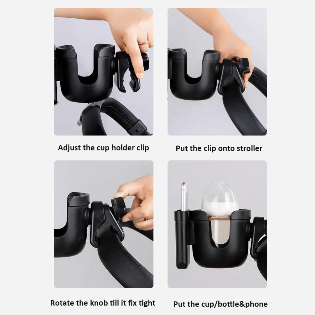 Stroller Baby Bottle & Phone Holder - Skaldo & Malin