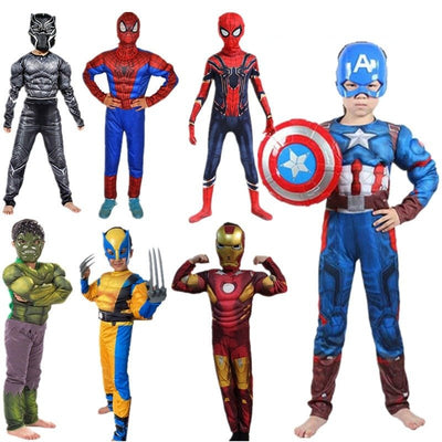 Superhero Costume & Mask Set Halloween Christmas Kid 4-12 Years Old - Skaldo & Malin