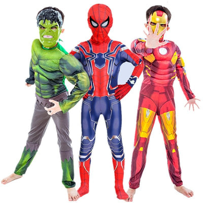 Superhero Costume & Mask Set Halloween Christmas Kid 4-12 Years Old - Skaldo & Malin