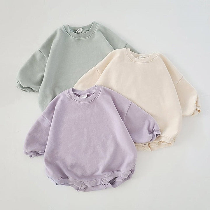 Theo Baby Sweatshirt Romper - Skaldo & Malin