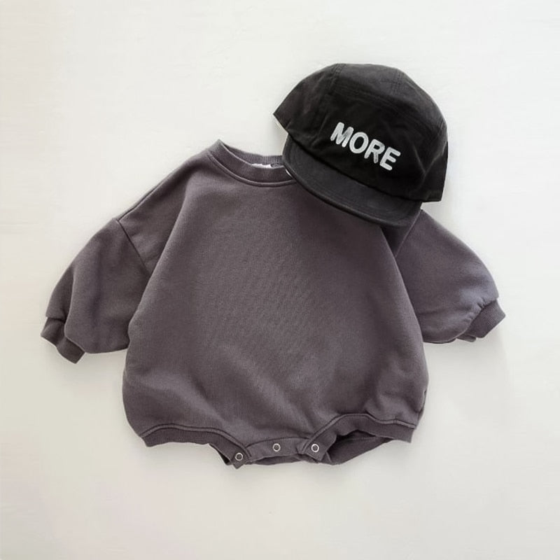 Theo Baby Sweatshirt Romper - Skaldo & Malin