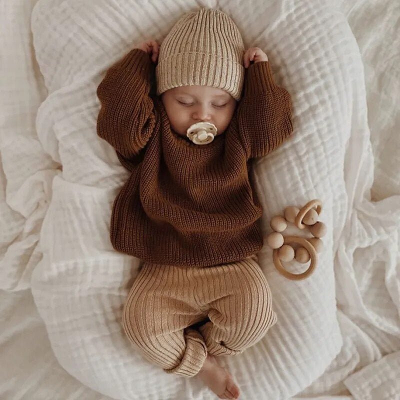 Thick Knitted Long Sleeve Sweaters Baby Kid 0-6 Years - Skaldo & Malin