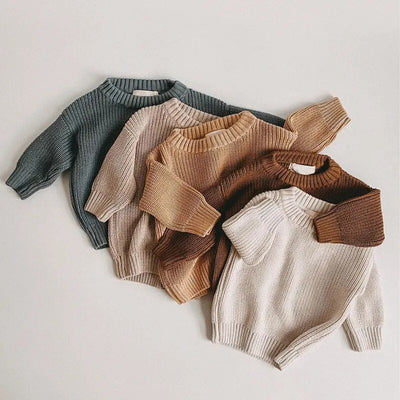 Thick Knitted Long Sleeve Sweaters Baby Kid 0-6 Years - Skaldo & Malin