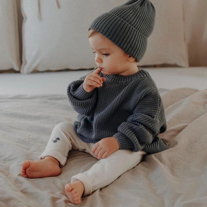 Thick Knitted Long Sleeve Sweaters Baby Kid 0-6 Years - Skaldo & Malin