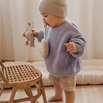 Thick Knitted Long Sleeve Sweaters Baby Kid 0-6 Years - Skaldo & Malin