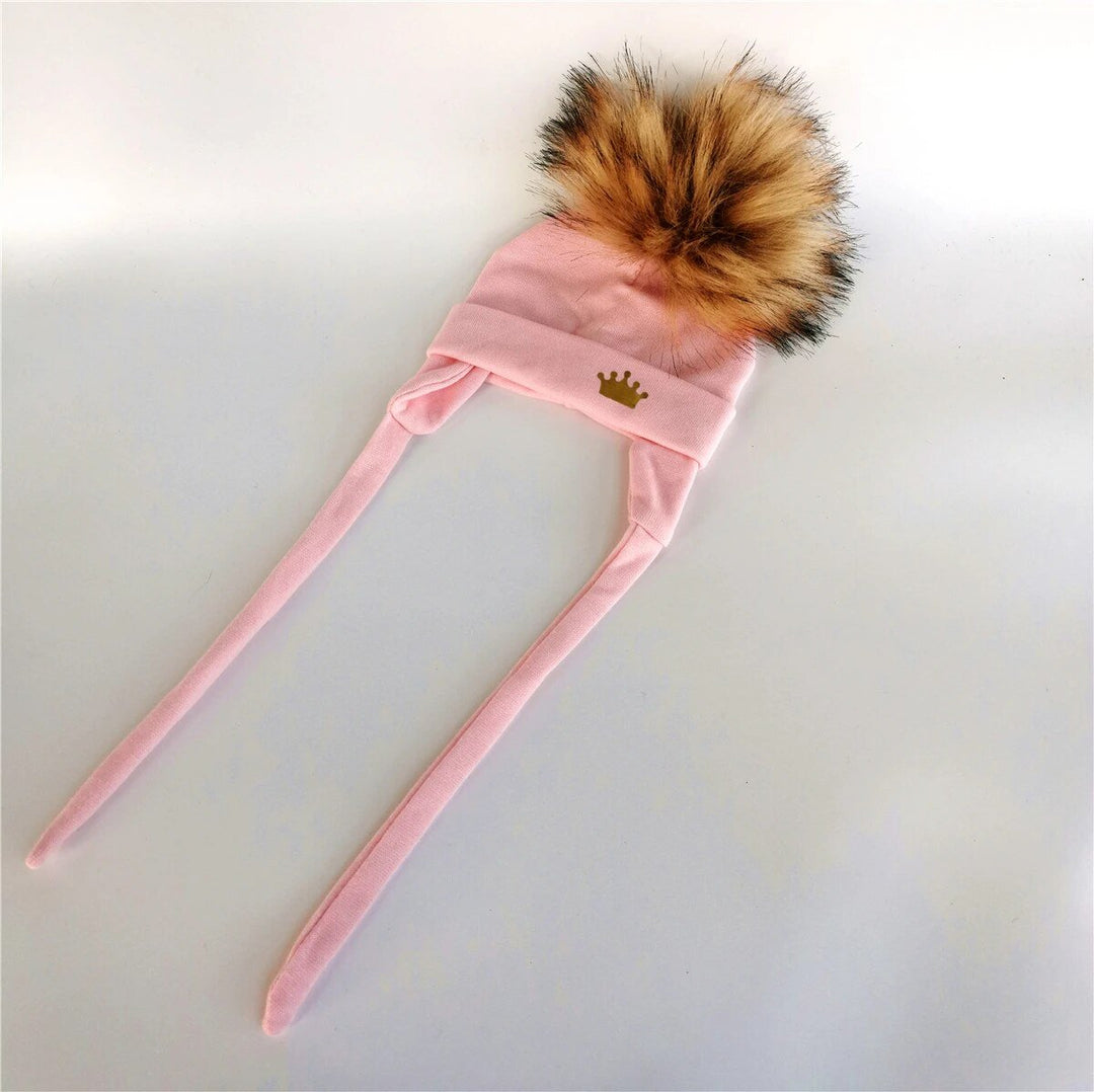 Winter Beanie With Warmer Earflap Rope Baby Toddler 3-24 Months - Skaldo & Malin