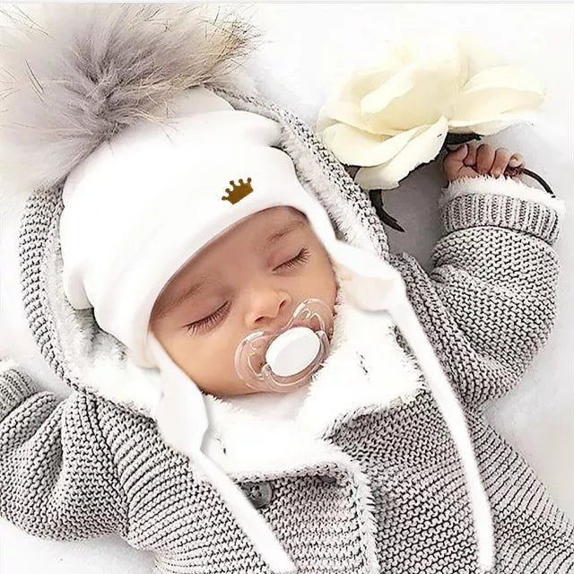 Winter Beanie With Warmer Earflap Rope Baby Toddler 3-24 Months - Skaldo & Malin
